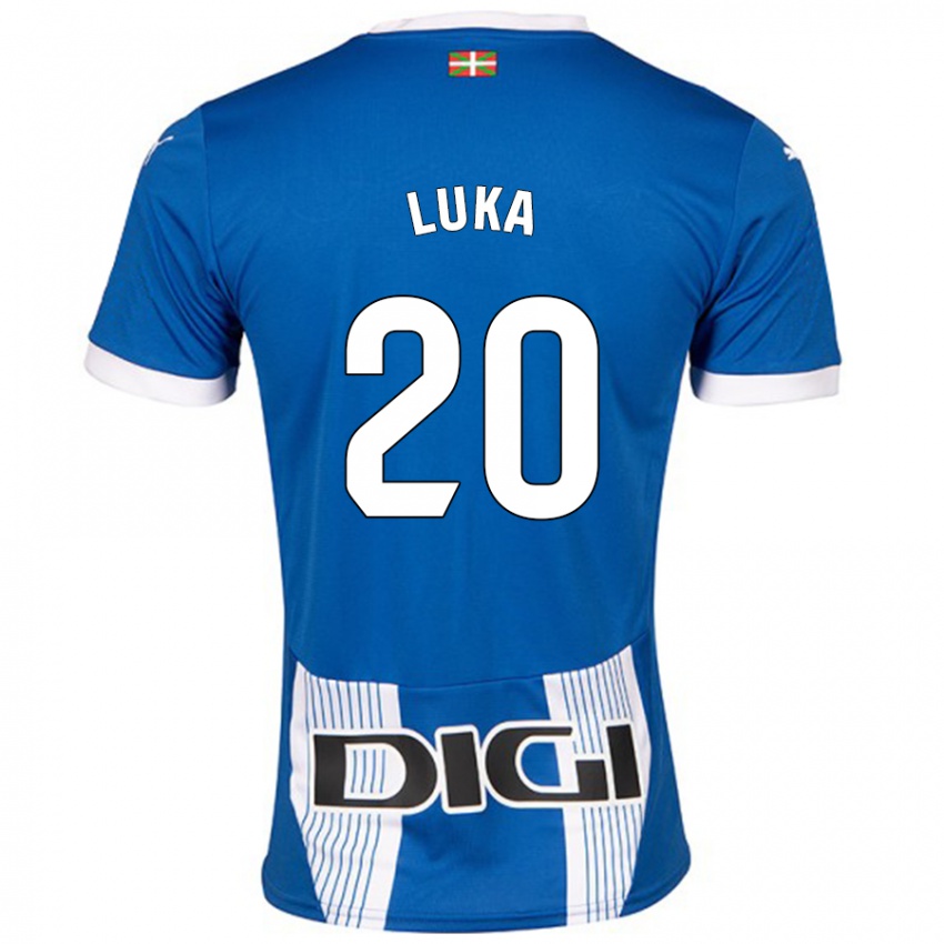 Enfant Maillot Luka Romero #20 Bleu Tenues Domicile 2024/25 T-Shirt Suisse