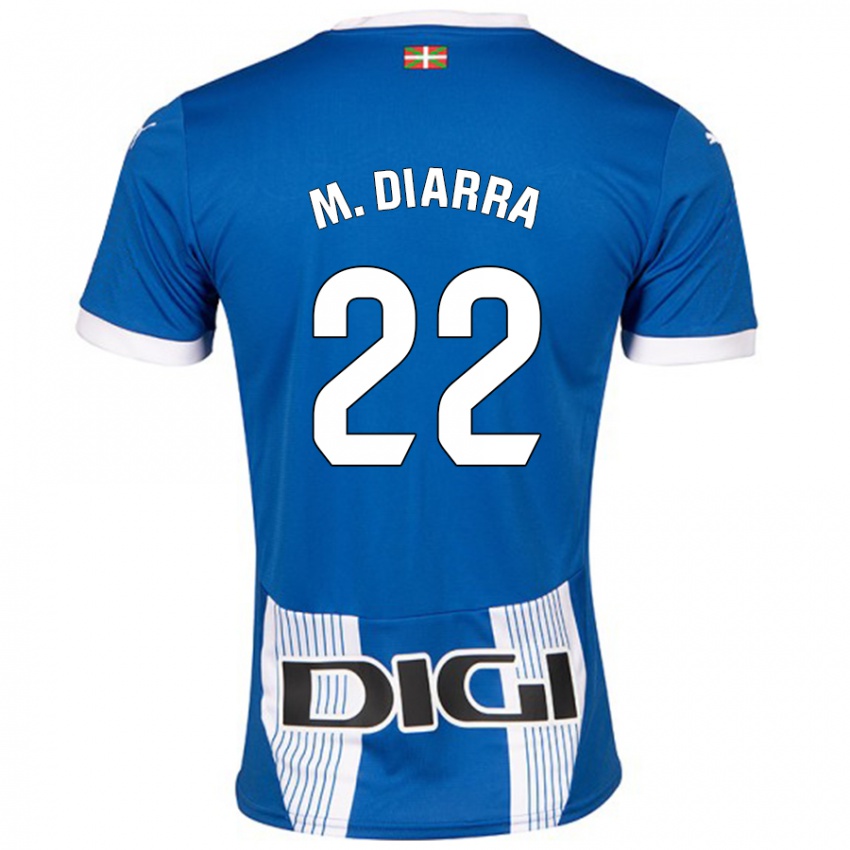 Enfant Maillot Moussa Diarra #22 Bleu Tenues Domicile 2024/25 T-Shirt Suisse