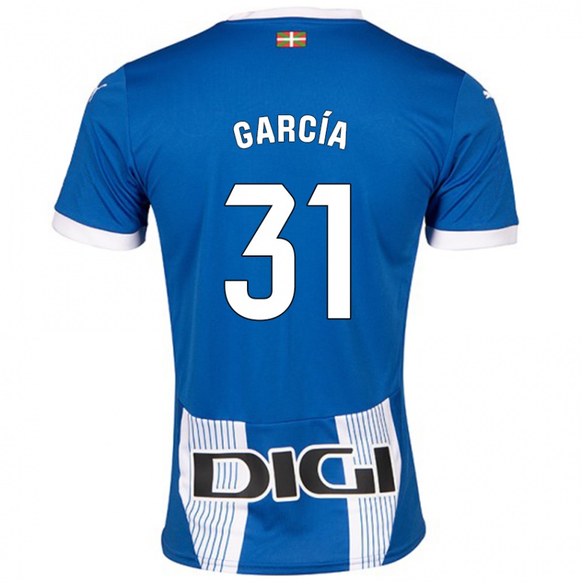 Kinder Gaizka García #31 Blau Heimtrikot Trikot 2024/25 T-Shirt Schweiz