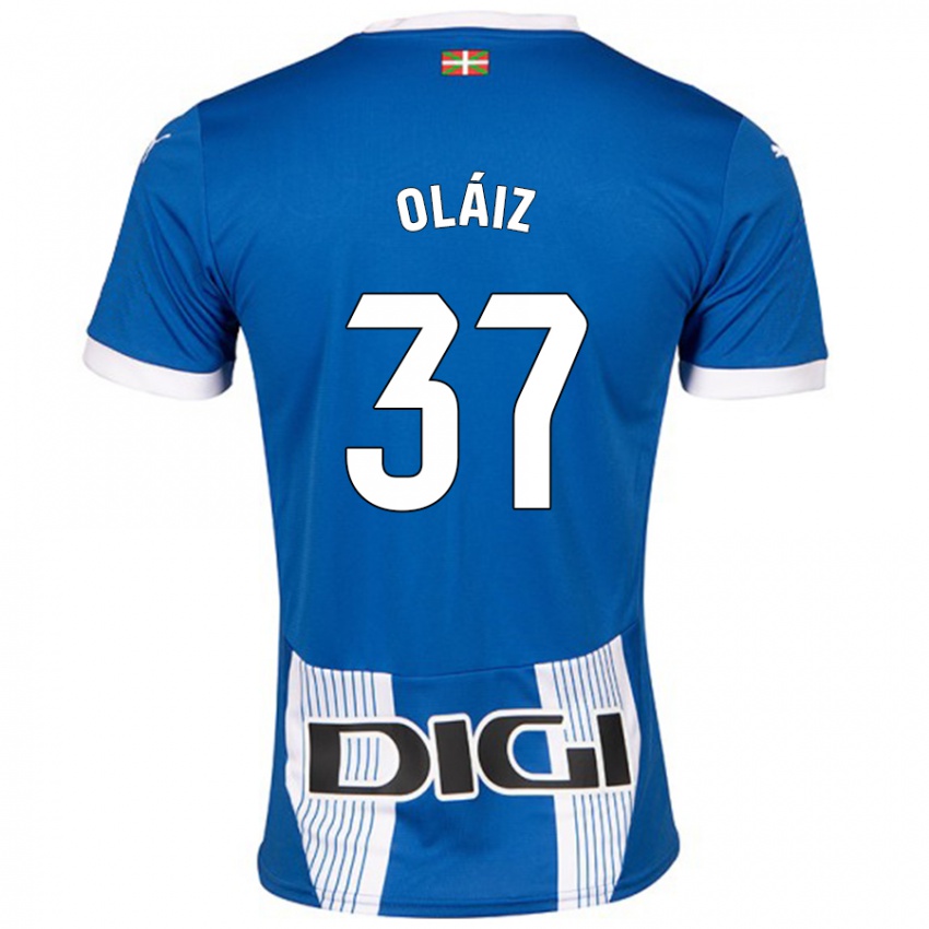 Kinder Xanet Oláiz #37 Blau Heimtrikot Trikot 2024/25 T-Shirt Schweiz