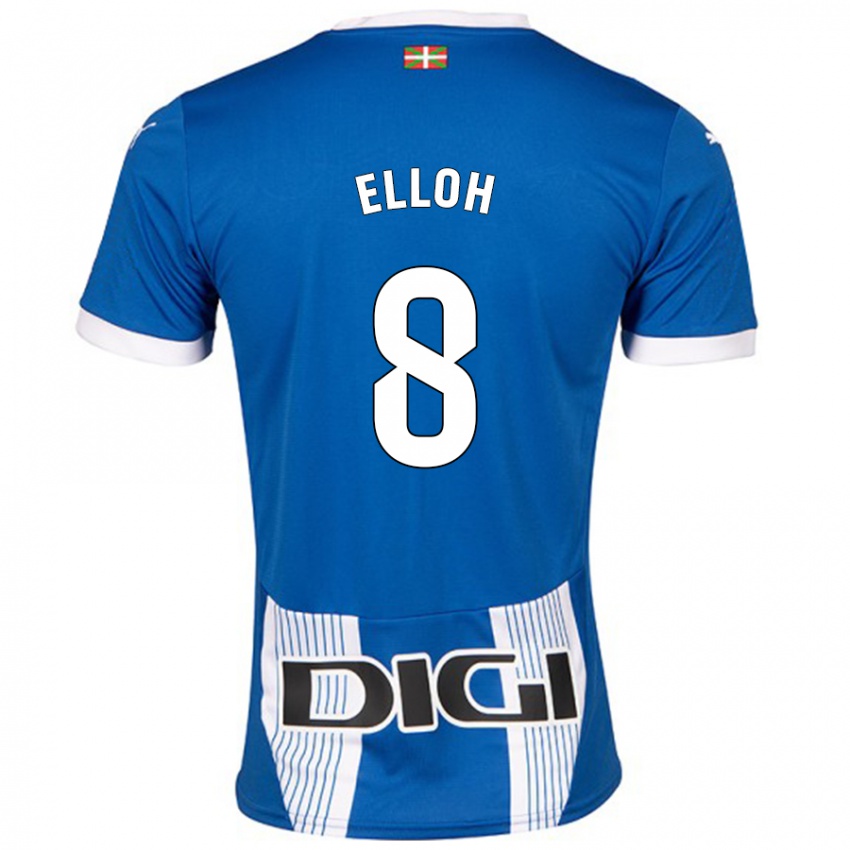 Enfant Maillot Rebecca Elloh #8 Bleu Tenues Domicile 2024/25 T-Shirt Suisse