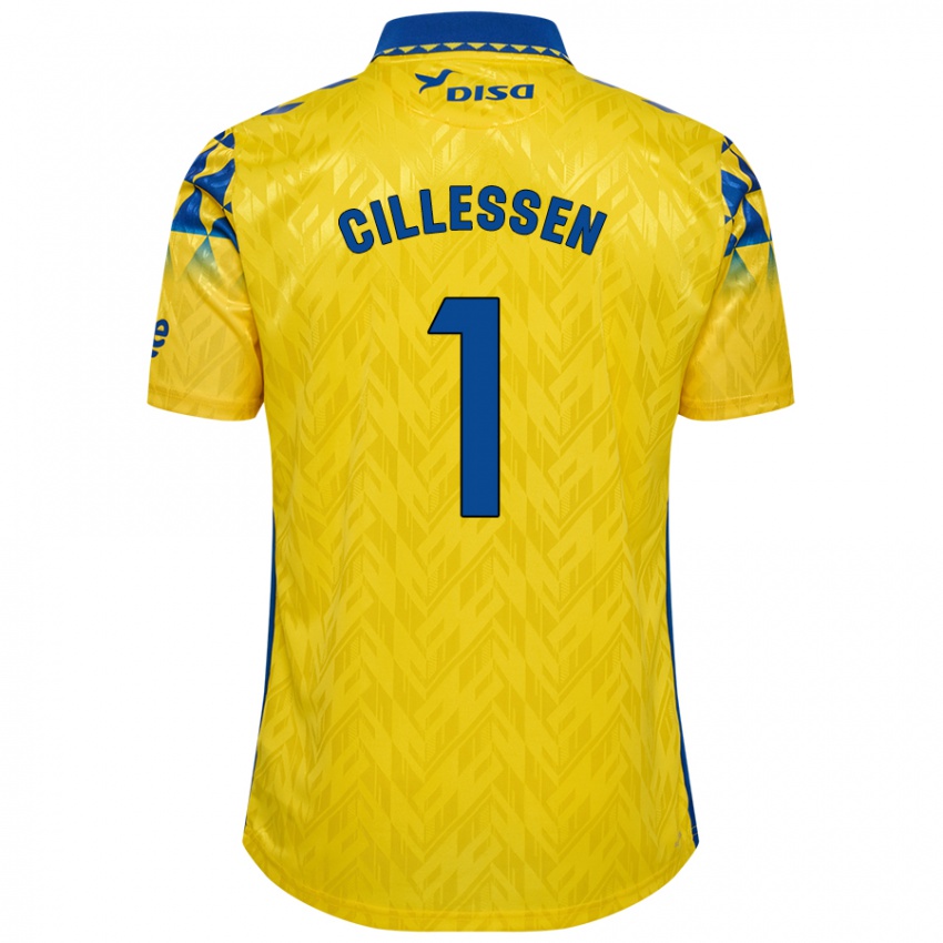 Kinder Jasper Cillessen #1 Gelb Blau Heimtrikot Trikot 2024/25 T-Shirt Schweiz