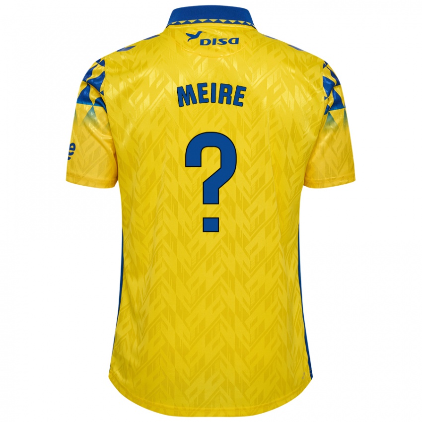 Enfant Maillot Kylian Meire #0 Jaune Bleu Tenues Domicile 2024/25 T-Shirt Suisse