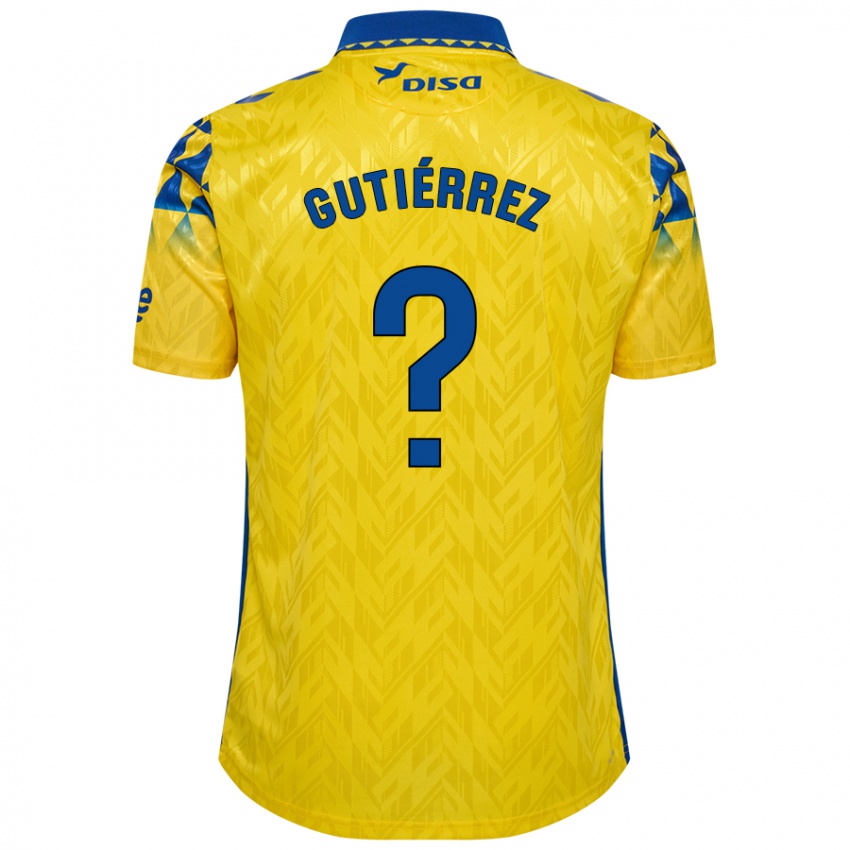 Kinder Marco Gutiérrez #0 Gelb Blau Heimtrikot Trikot 2024/25 T-Shirt Schweiz