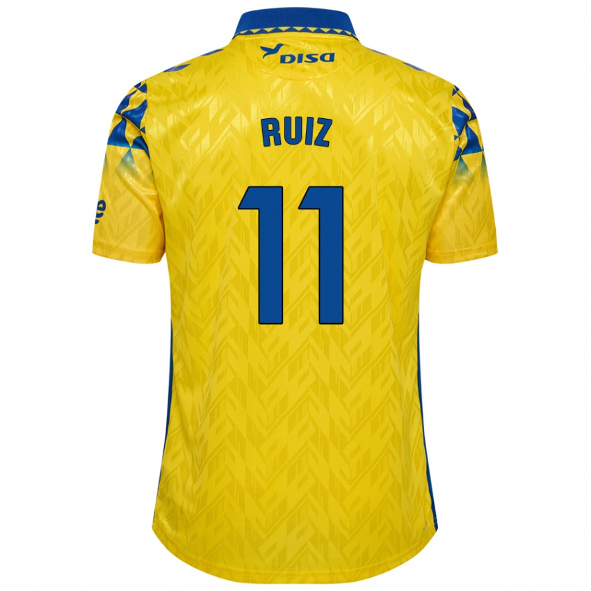 Kinder Sergio Ruiz #11 Gelb Blau Heimtrikot Trikot 2024/25 T-Shirt Schweiz