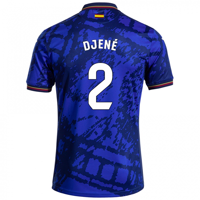 Kinder Djené #2 Dunkleres Blau Heimtrikot Trikot 2024/25 T-Shirt Schweiz