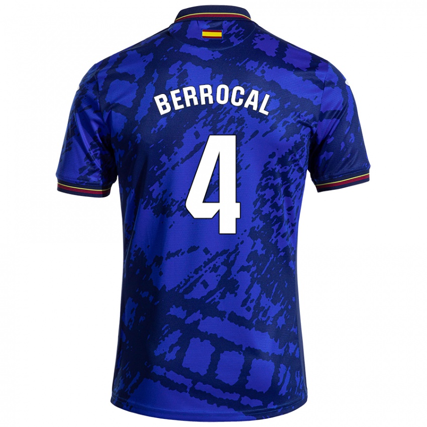 Kinder Juan Berrocal #4 Dunkleres Blau Heimtrikot Trikot 2024/25 T-Shirt Schweiz