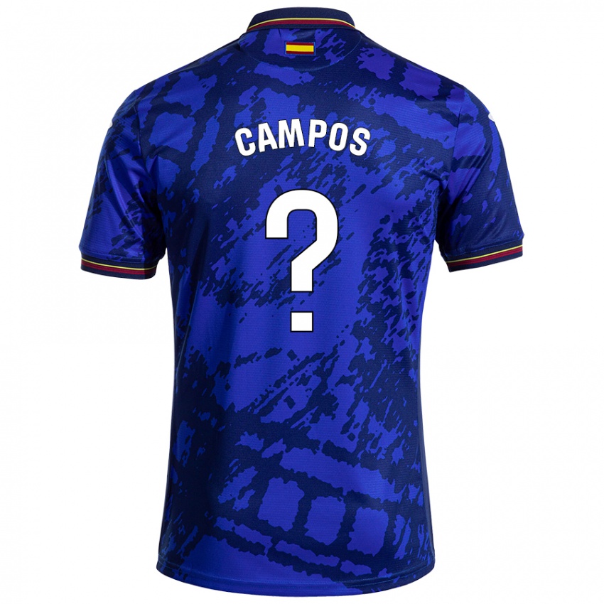 Kinder Álex Campos #0 Dunkleres Blau Heimtrikot Trikot 2024/25 T-Shirt Schweiz