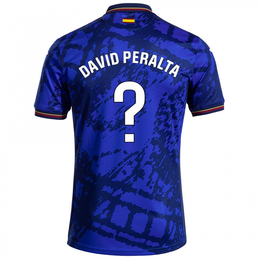 Kinder Juan David Peralta #0 Dunkleres Blau Heimtrikot Trikot 2024/25 T-Shirt Schweiz