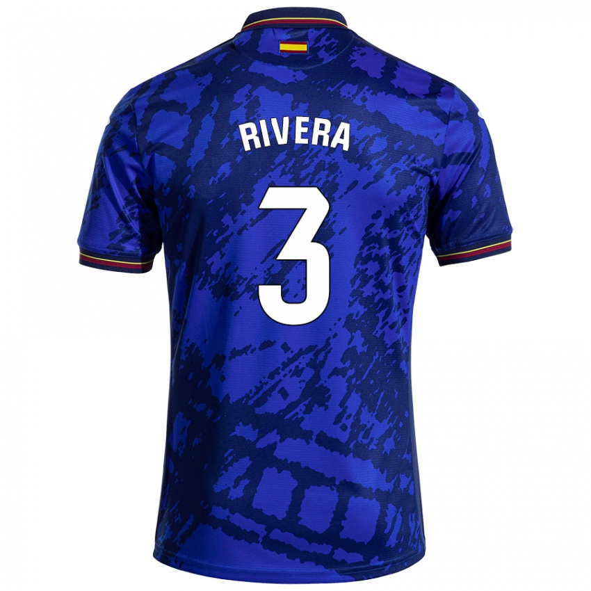 Kinder Gorka Rivera #3 Dunkleres Blau Heimtrikot Trikot 2024/25 T-Shirt Schweiz