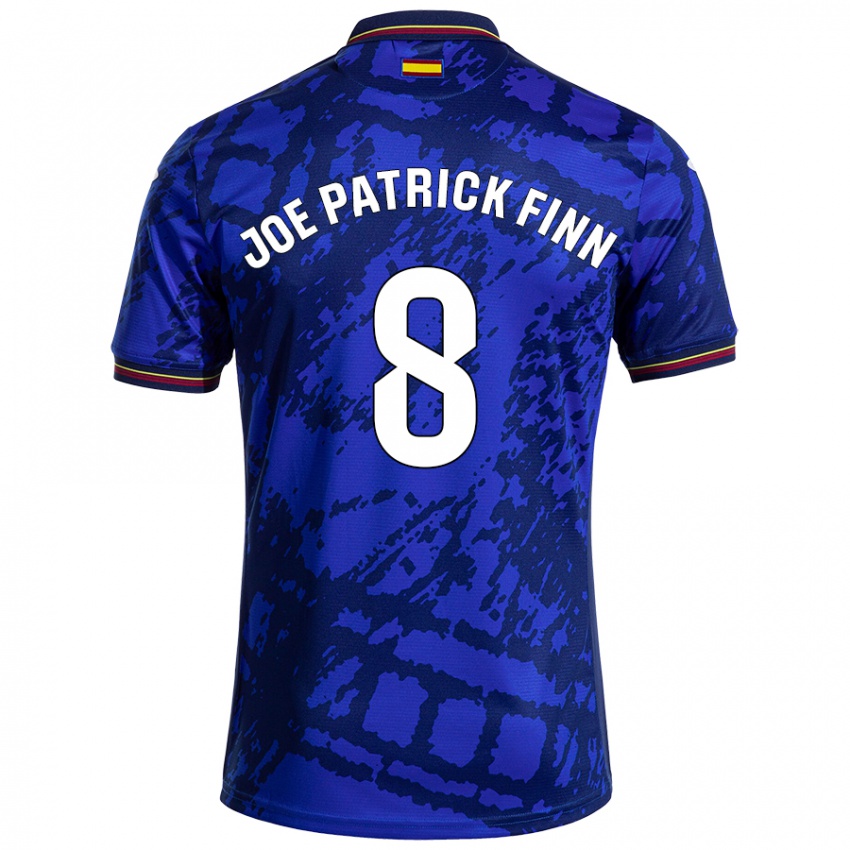 Kinder John Joe Patrick Finn #8 Dunkleres Blau Heimtrikot Trikot 2024/25 T-Shirt Schweiz