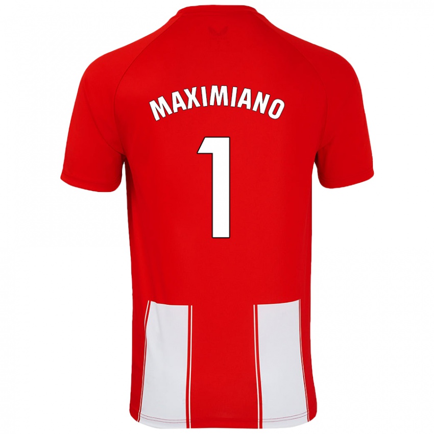 Kinder Luís Maximiano #1 Rot Weiß Heimtrikot Trikot 2024/25 T-Shirt Schweiz