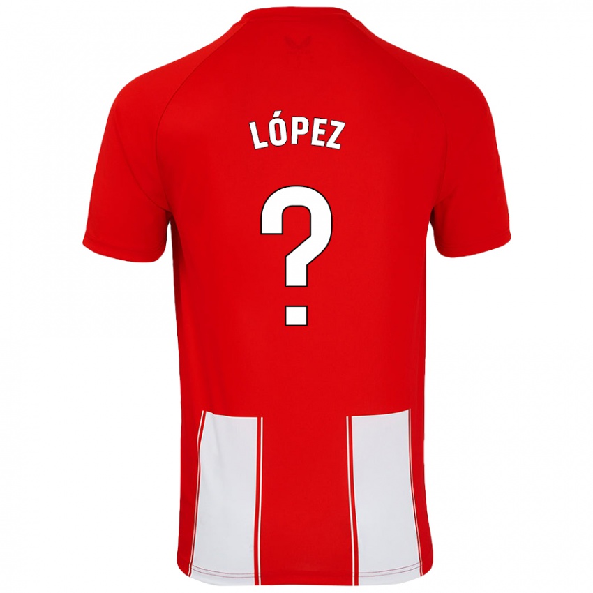 Kinder Jesús López #0 Rot Weiß Heimtrikot Trikot 2024/25 T-Shirt Schweiz