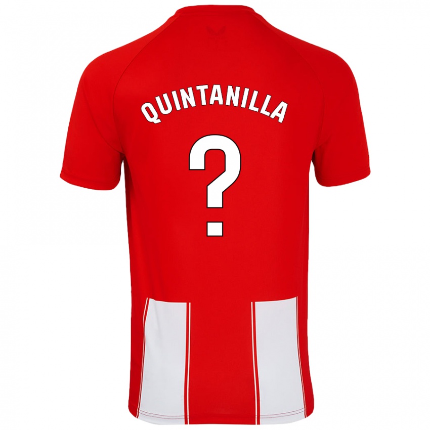 Kinder Rubén Quintanilla #0 Rot Weiß Heimtrikot Trikot 2024/25 T-Shirt Schweiz