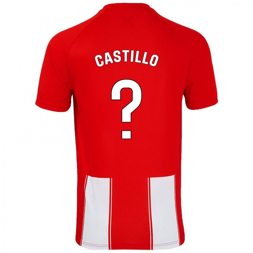 Kinder Pablo Castillo #0 Rot Weiß Heimtrikot Trikot 2024/25 T-Shirt Schweiz