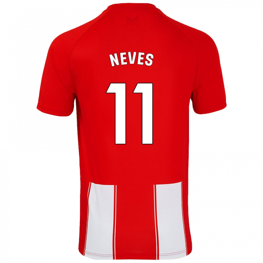 Kinder Hugo Neves #11 Rot Weiß Heimtrikot Trikot 2024/25 T-Shirt Schweiz