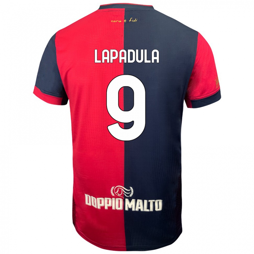 Kinder Gianluca Lapadula #9 Rot Dunkleres Blau Heimtrikot Trikot 2024/25 T-Shirt Schweiz