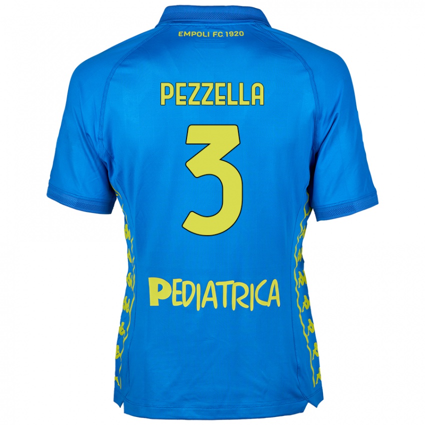 Kinder Giuseppe Pezzella #3 Blau Heimtrikot Trikot 2024/25 T-Shirt Schweiz