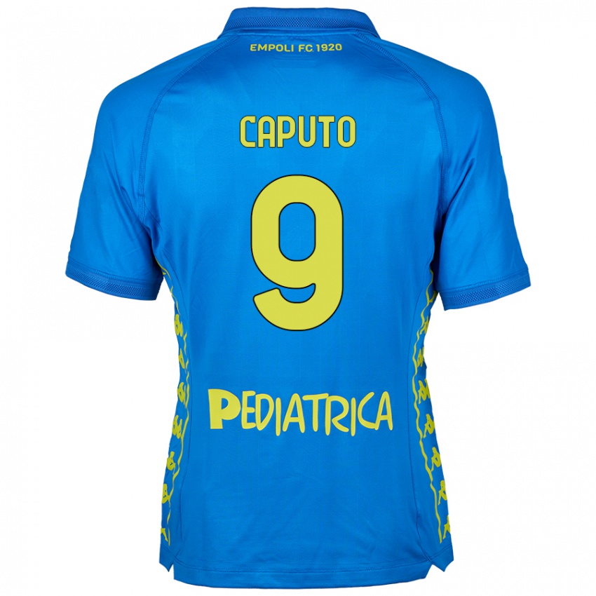 Kinder Francesco Caputo #9 Blau Heimtrikot Trikot 2024/25 T-Shirt Schweiz