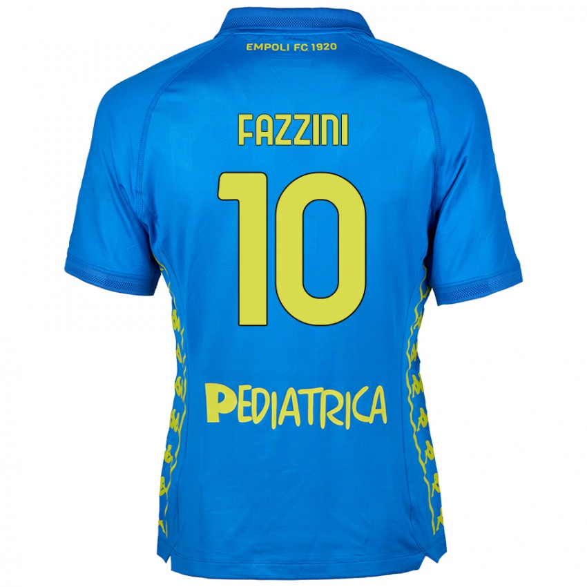 Kinder Jacopo Fazzini #10 Blau Heimtrikot Trikot 2024/25 T-Shirt Schweiz