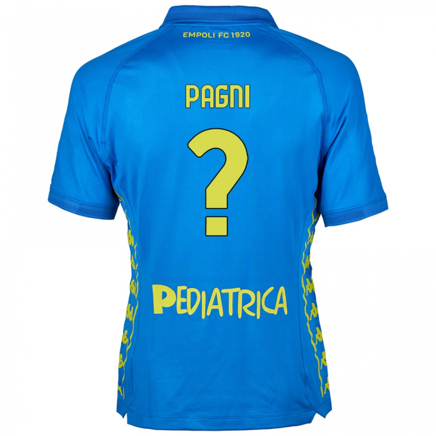 Kinder Niccolò Pagni #0 Blau Heimtrikot Trikot 2024/25 T-Shirt Schweiz