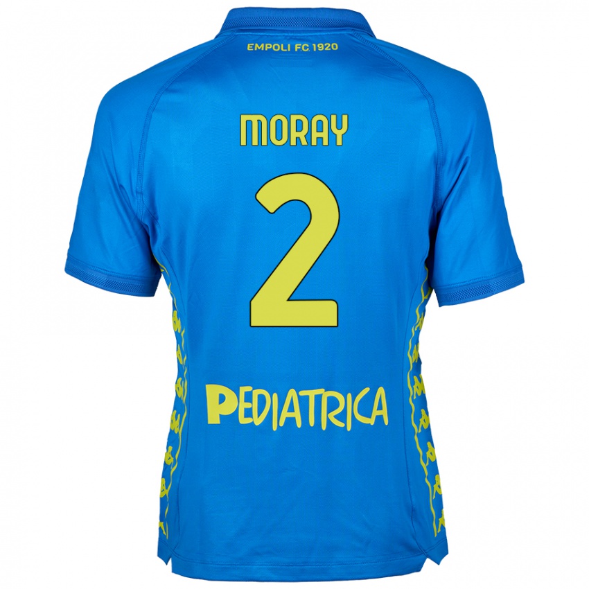 Kinder Jeremy Moray #2 Blau Heimtrikot Trikot 2024/25 T-Shirt Schweiz