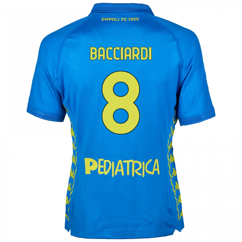 Kinder Andrea Bacciardi #8 Blau Heimtrikot Trikot 2024/25 T-Shirt Schweiz