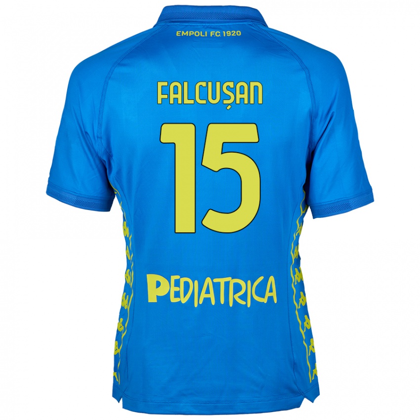 Kinder Darius Fălcușan #15 Blau Heimtrikot Trikot 2024/25 T-Shirt Schweiz