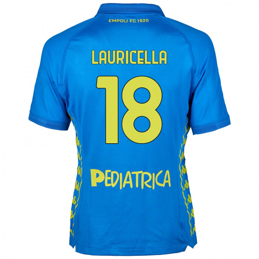 Kinder Giovanni Lauricella #18 Blau Heimtrikot Trikot 2024/25 T-Shirt Schweiz