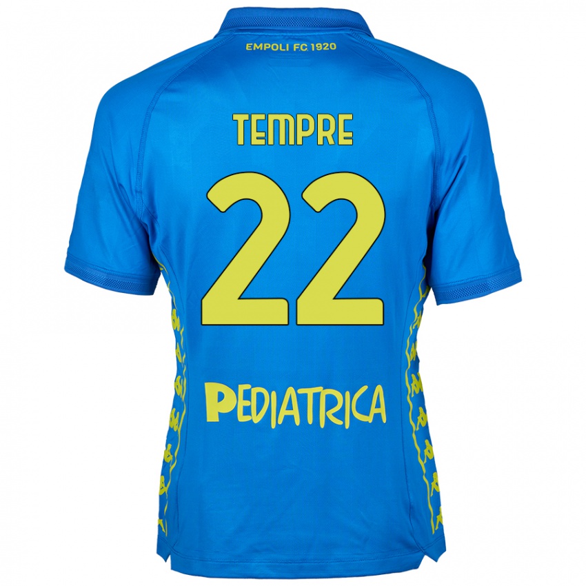 Kinder Michele Tempre #22 Blau Heimtrikot Trikot 2024/25 T-Shirt Schweiz