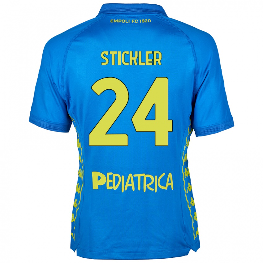 Kinder Mateo Stickler #24 Blau Heimtrikot Trikot 2024/25 T-Shirt Schweiz