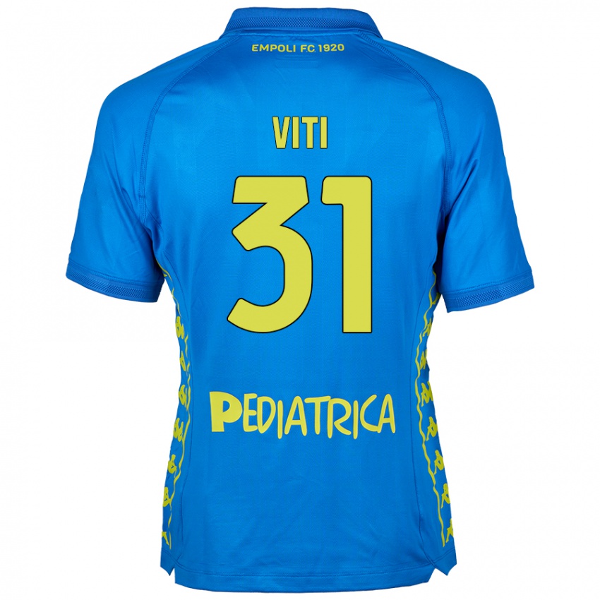 Kinder Vittorio Viti #31 Blau Heimtrikot Trikot 2024/25 T-Shirt Schweiz