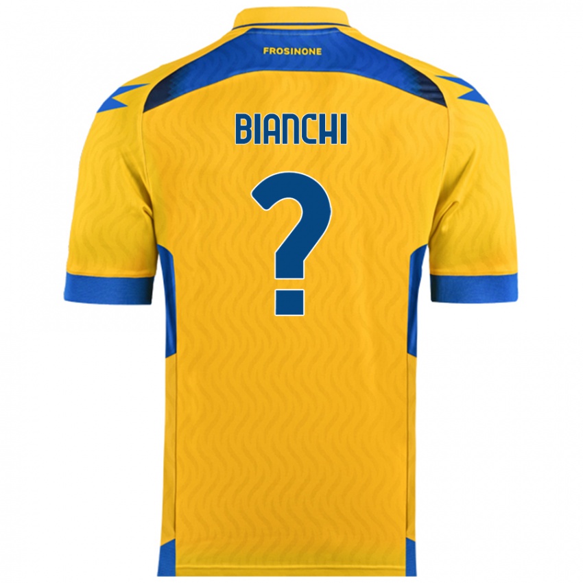 Kinder Cristian Bianchi #0 Gelb Heimtrikot Trikot 2024/25 T-Shirt Schweiz