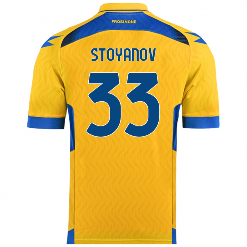 Kinder Steliyan Stoyanov #33 Gelb Heimtrikot Trikot 2024/25 T-Shirt Schweiz