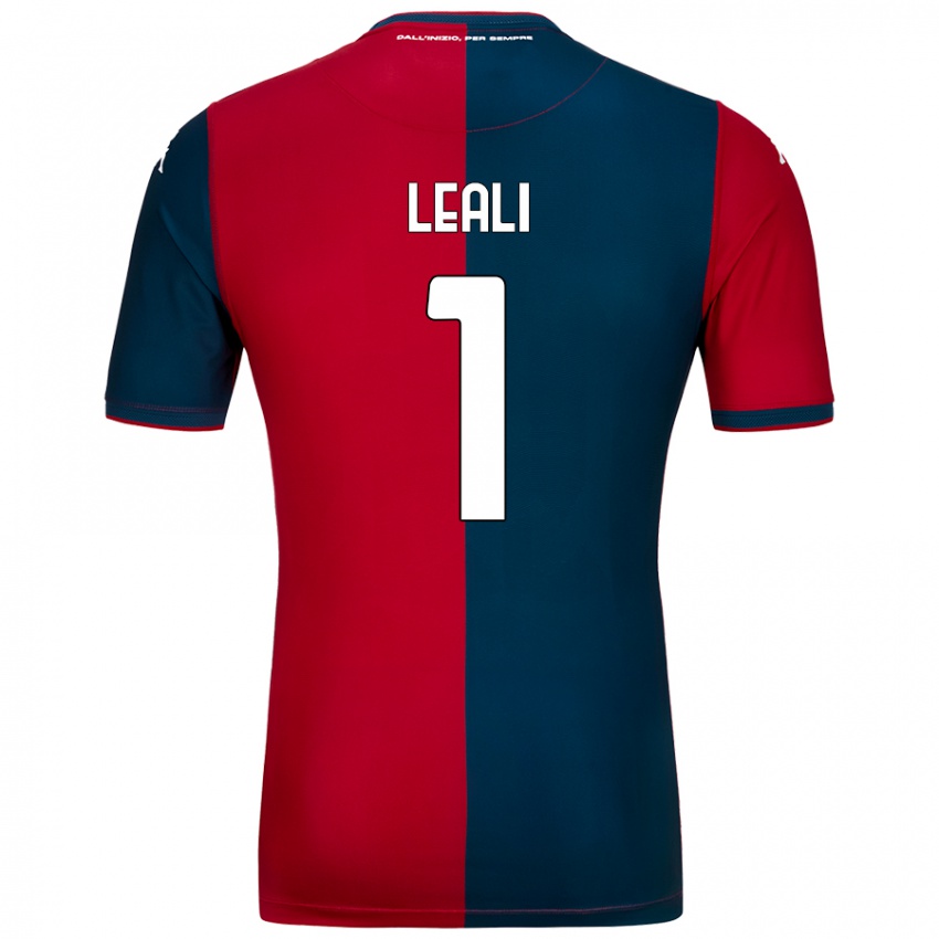 Kinder Nicola Leali #1 Rot Dunkelblau Heimtrikot Trikot 2024/25 T-Shirt Schweiz