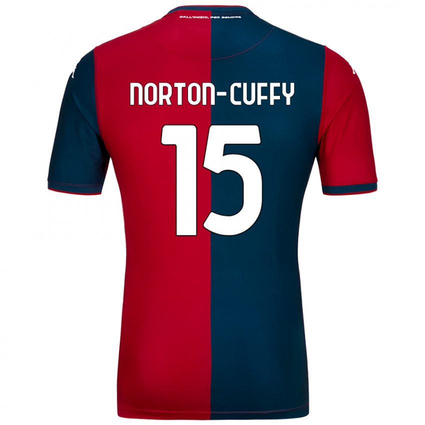 Kinder Brooke Norton-Cuffy #15 Rot Dunkelblau Heimtrikot Trikot 2024/25 T-Shirt Schweiz