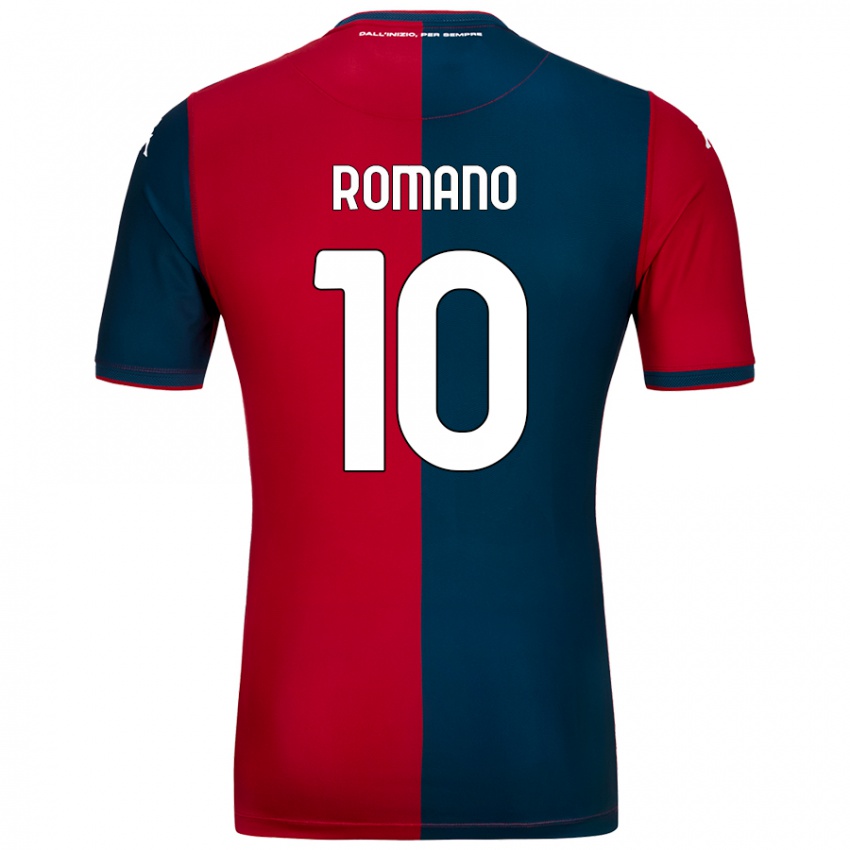 Kinder Marco Romano #10 Rot Dunkelblau Heimtrikot Trikot 2024/25 T-Shirt Schweiz