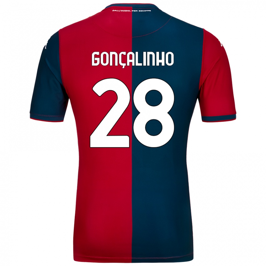 Kinder João Gonçalinho #28 Rot Dunkelblau Heimtrikot Trikot 2024/25 T-Shirt Schweiz