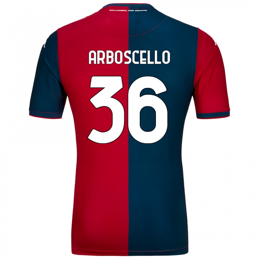 Kinder Riccardo Arboscello #36 Rot Dunkelblau Heimtrikot Trikot 2024/25 T-Shirt Schweiz