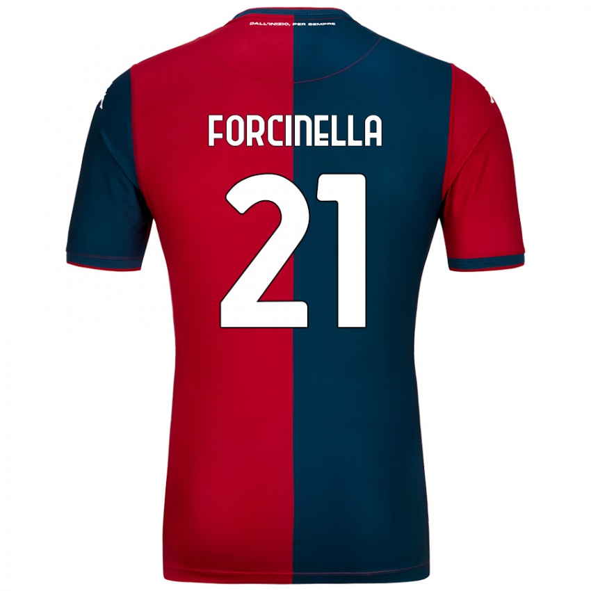 Kinder Camilla Forcinella #21 Rot Dunkelblau Heimtrikot Trikot 2024/25 T-Shirt Schweiz