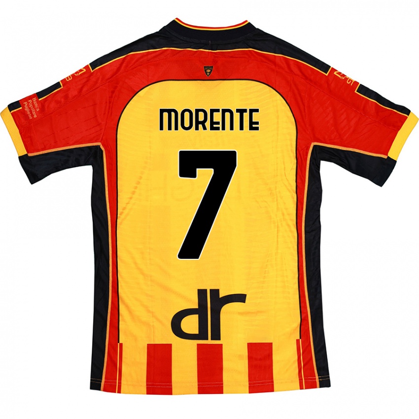 Kinder Tete Morente #7 Gelb Rot Heimtrikot Trikot 2024/25 T-Shirt Schweiz