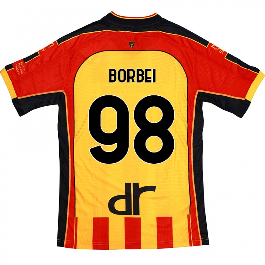 Kinder Alexandru Borbei #98 Gelb Rot Heimtrikot Trikot 2024/25 T-Shirt Schweiz