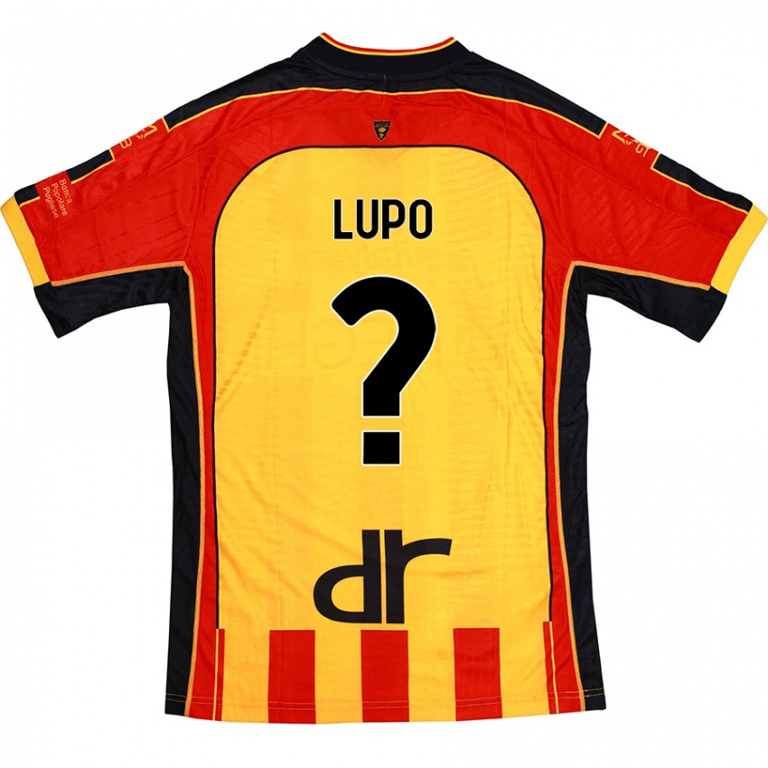 Enfant Maillot Christian Lupo #0 Jaune Rouge Tenues Domicile 2024/25 T-Shirt Suisse