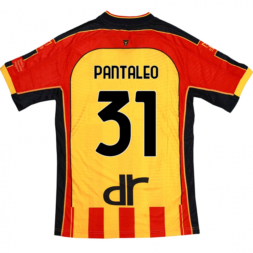 Kinder Dario Pantaleo #31 Gelb Rot Heimtrikot Trikot 2024/25 T-Shirt Schweiz