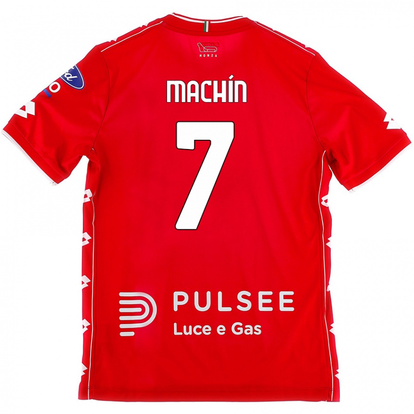 Enfant Maillot José Machín #7 Rouge Blanc Tenues Domicile 2024/25 T-Shirt Suisse