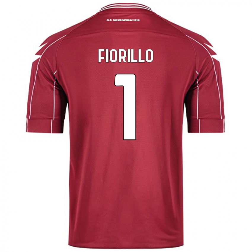 Kinder Vincenzo Fiorillo #1 Burgundrot Heimtrikot Trikot 2024/25 T-Shirt Schweiz