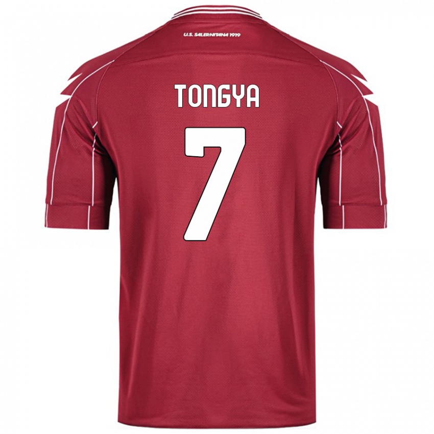 Kinder Franco Tongya #7 Burgundrot Heimtrikot Trikot 2024/25 T-Shirt Schweiz