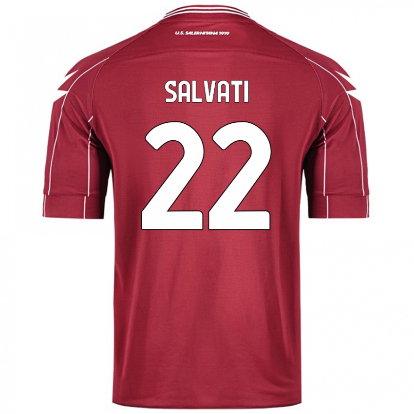 Kinder Gregorio Salvati #22 Burgundrot Heimtrikot Trikot 2024/25 T-Shirt Schweiz