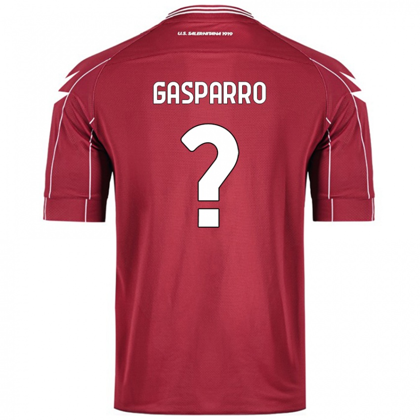 Kinder Roberto Gasparro #0 Burgundrot Heimtrikot Trikot 2024/25 T-Shirt Schweiz