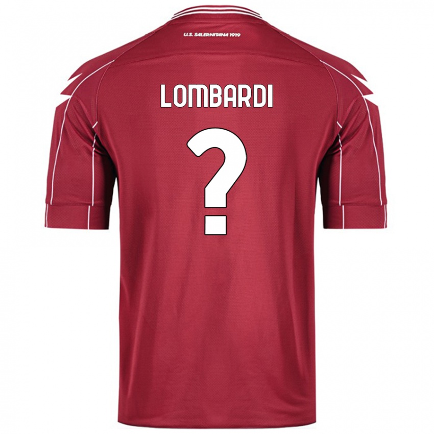 Kinder Lorenzo Lombardi #0 Burgundrot Heimtrikot Trikot 2024/25 T-Shirt Schweiz